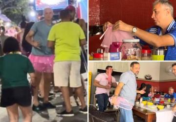 Após vídeo viral, deputado 'tira onda' com saia rosa de bailarina; só no Carnaval