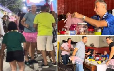 Após vídeo viral, deputado 'tira onda' com saia rosa de bailarina; só no Carnaval