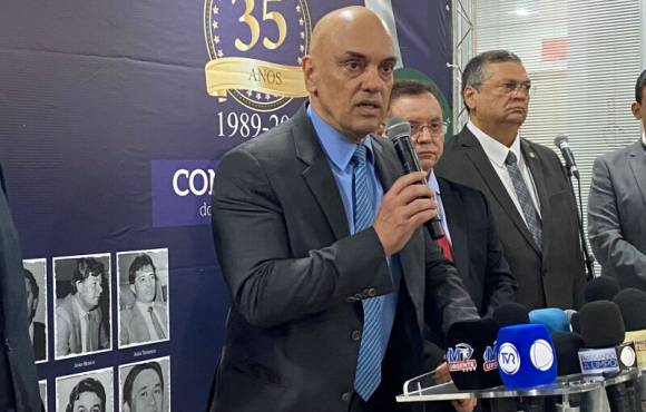 Em Cuiabá, Alexandre de Moraes defende regulamentar as redes sociais no Brasil